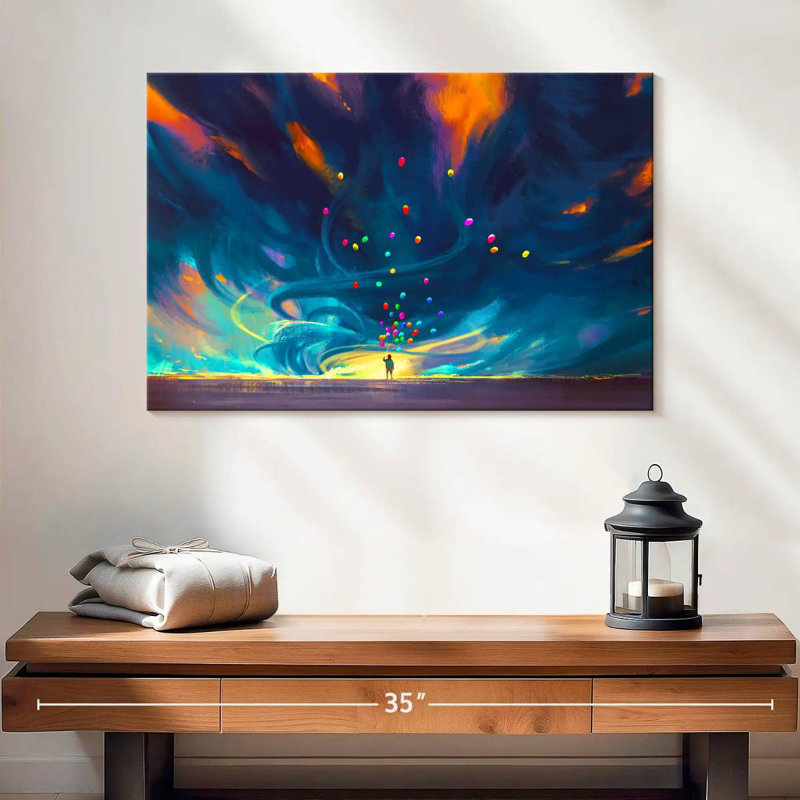 Ashelle fantaisie acrylique, H 30 po x l 45 po