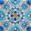 Tuile décorative en céramique 4 po x 4 po bleu utica Mediterranean