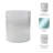 Decorative Round Hurricane Candle Holder with Frosted Bottom Style - Modern Glass Pillar Candlestick Holder for Tabletop Accent - Clear & Frost-1680817734
