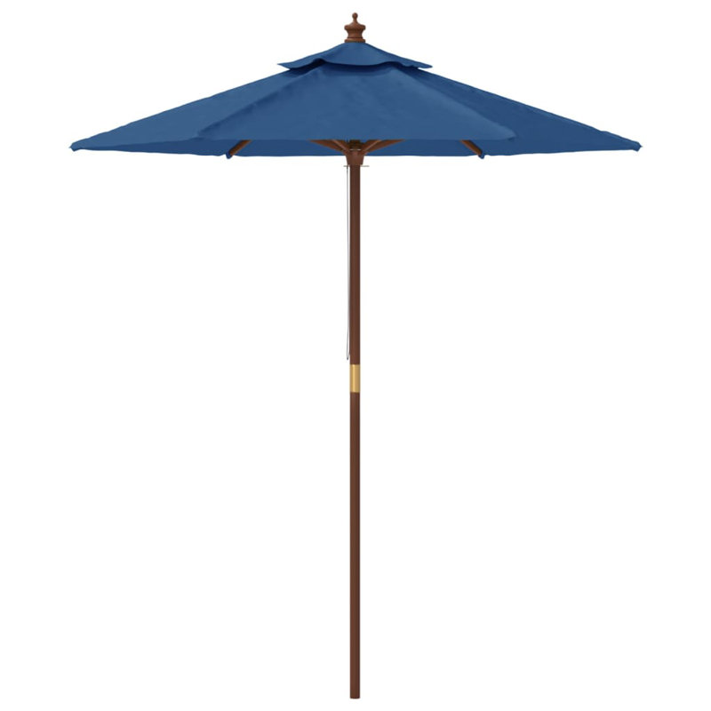 Aslyn Market Parasol, 231cm H x 196cm W x 196cm D, Blue