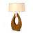 Pearson Table Lamp - 30", Pecan Wood & Brushed Nickel, 3-Way Rotary Switch