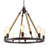 Freddi 8 - Light Dimmable Wagon Wheel Chandelier