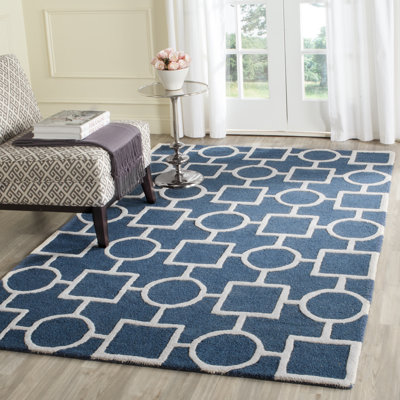 Mauch Cambridge Hand Tufted Wool Geometric Rug