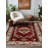 Kaia Collection Digital Print Cotton-Polyester Burgundy Oriental Rug-851005702