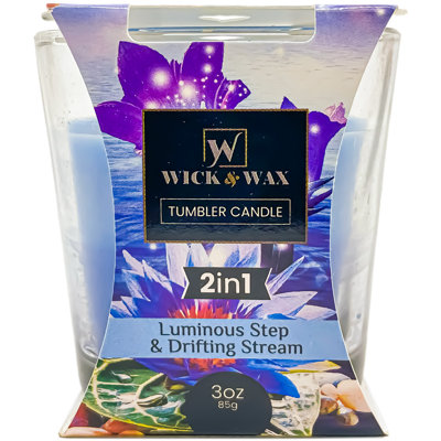 Luminous Step & Drifting Stream Double Scented (2in1) Jar Candle - 3oz
