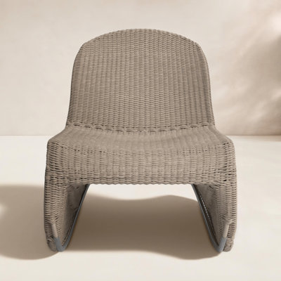 Daughtery Wicker Outdoor Armless Lounge Chair
