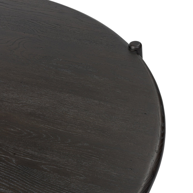Salvador Coffee Table, Cracked Smoked Black Veneer