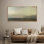 «Minimal Landscape Seascape Tranquil Evening Ocean View Antique Retro Decor Extra Large Art Print», reproduction d'art