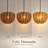 4-Light  Rattan Chandelier