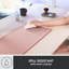 Tapis de bureau, grand tapis de bureau multifonctionnel, tapis de souris étendu, protecteur de bureau avec base antidérapante, conception durable résistante aux éclaboussures, rose foncé