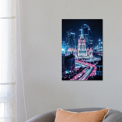 City 2077 by Gab Fernando - Wrapped Canvas Print
