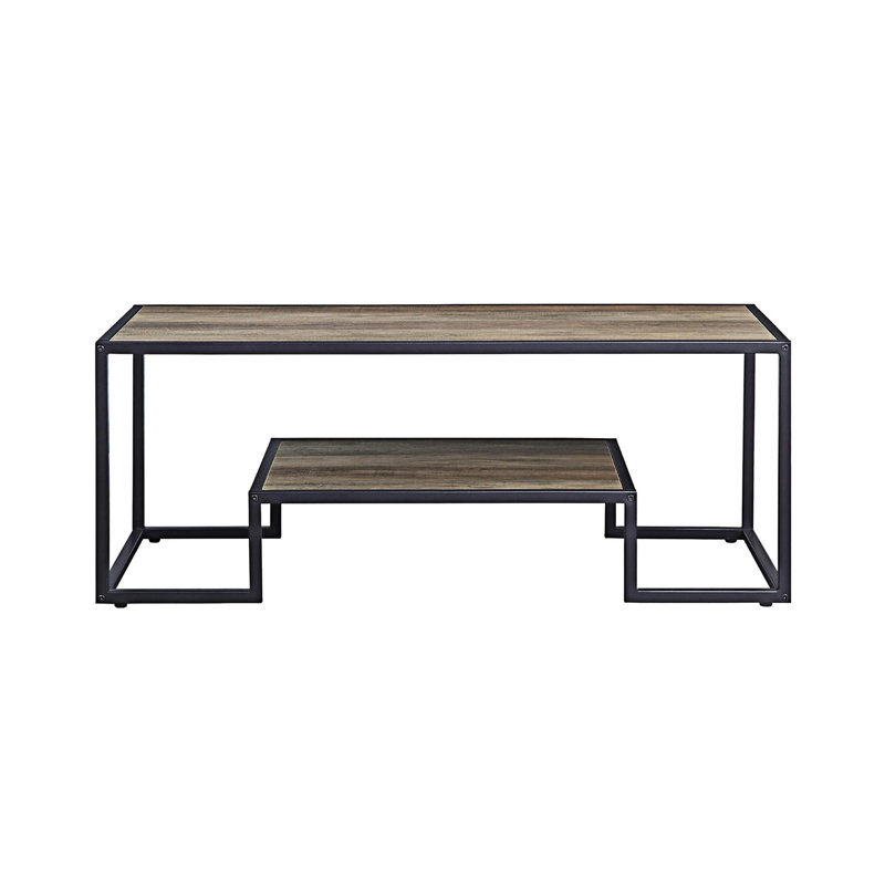 Rectangular Coffee Table With Shelf
