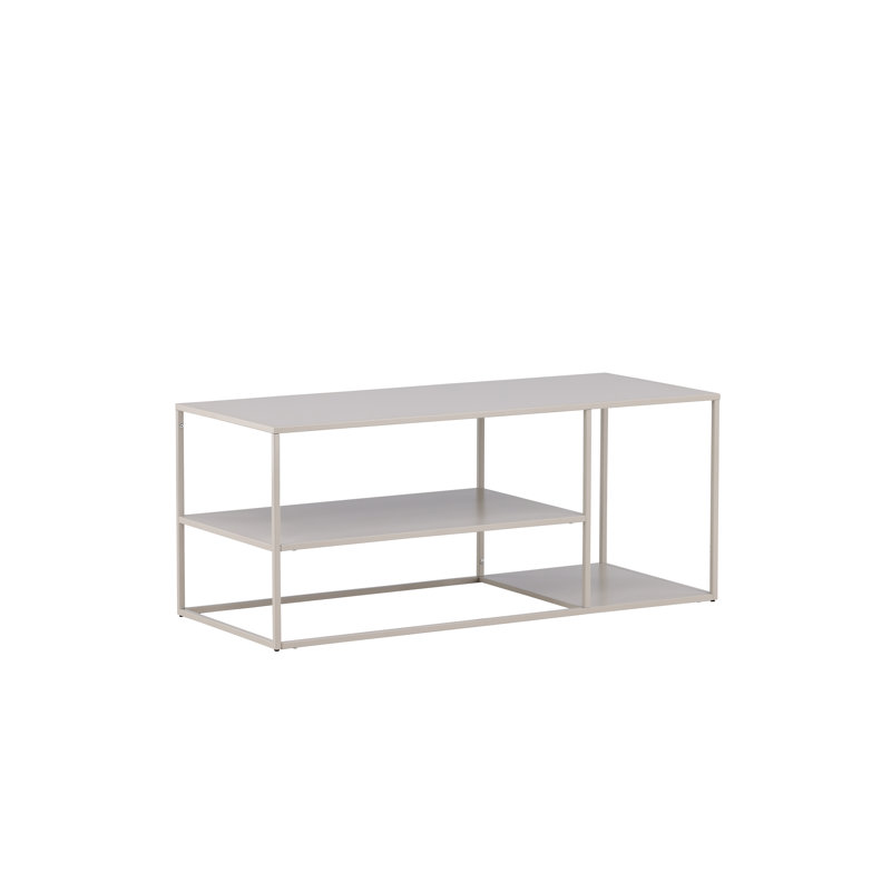 Febiya Frame Coffee Table with Storage, Beige