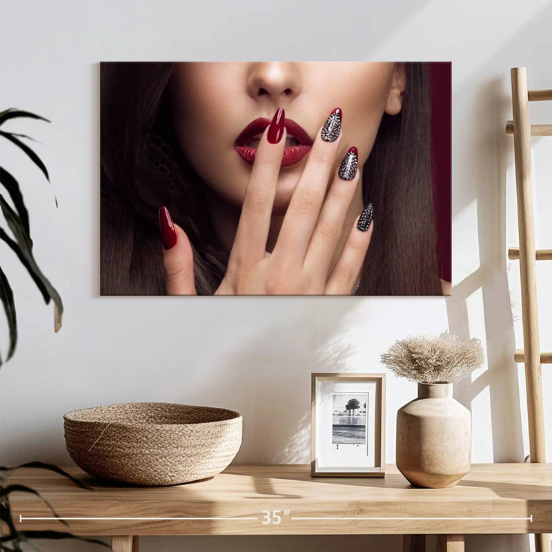 Vogue Red Nails, 16" H x 24" W