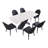Luize 7-Piece Dining Table Set-346298303