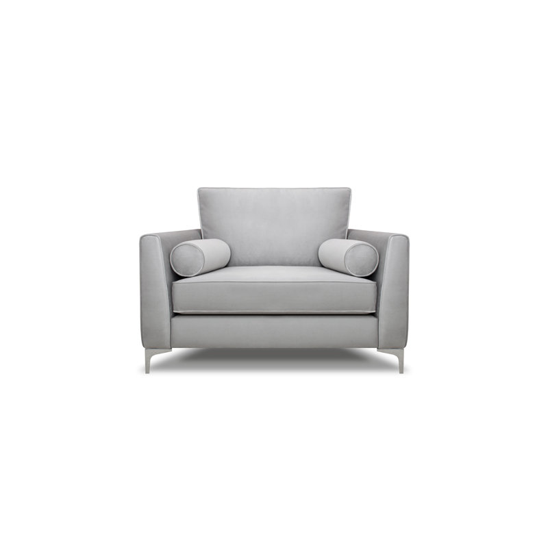 Kyle Upholstered Armchair, Silver