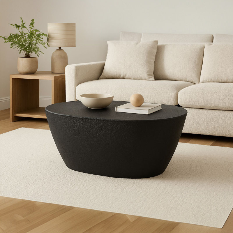 Table basse Florrie en aluminium noir