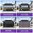 PURPLE LEAF 8' X 14' Hardtop Gazebo Metal Double Roof White Aluminum Frame Outdoor Heavy Duty Gazebo With Curtain And Netting For Patio Garden And Backyard, Grey