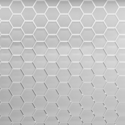 Carreau de mosaïque en verre 3 po 10,25 po x 11,75 po Beehive