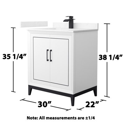 Ensemble de meuble-lavabo simple 30 po Marlena