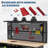 Heavy Duty Garage Workbench w/Pegboard, Wood Workbench with Tool Storage,Power Strip,LED Lighting,Industrial Work Table w/Drawers,Hanging Kits for Garage,Workshop,Basement