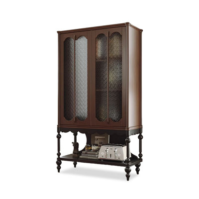 Black&Brown Solid wood Rectangular Console Table