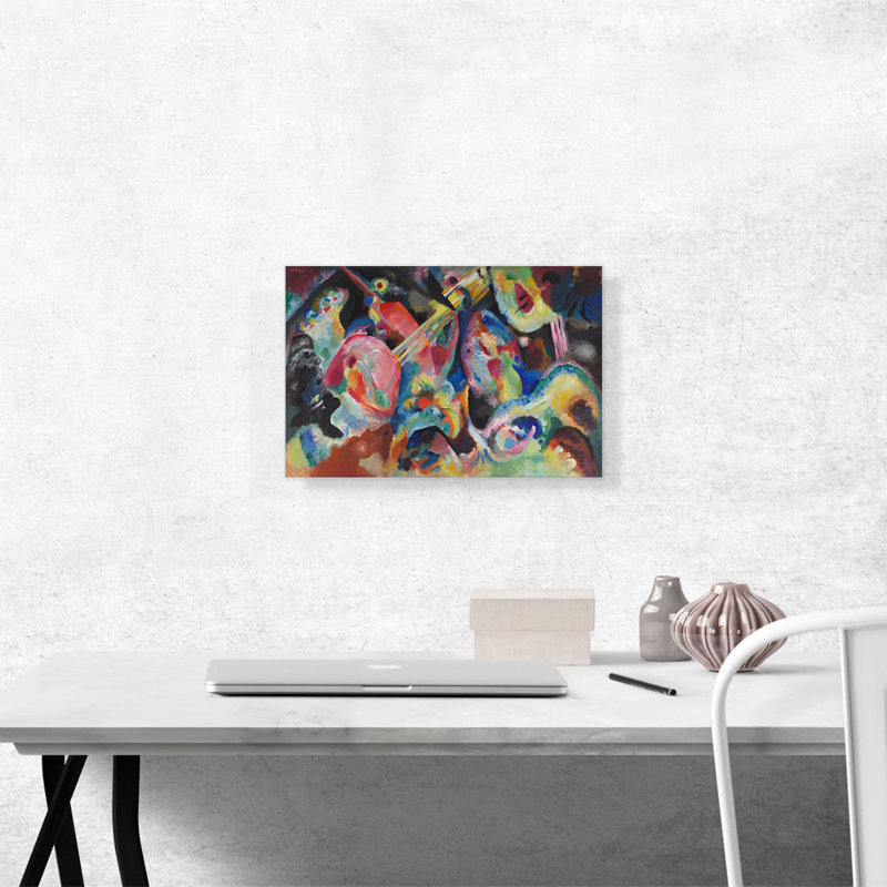 «Flood improvisation Deluge 1913» par Wassily Kandinsky, reproduction d'art sur toile tendue, H 12 po x l 18 po x 1,5 po