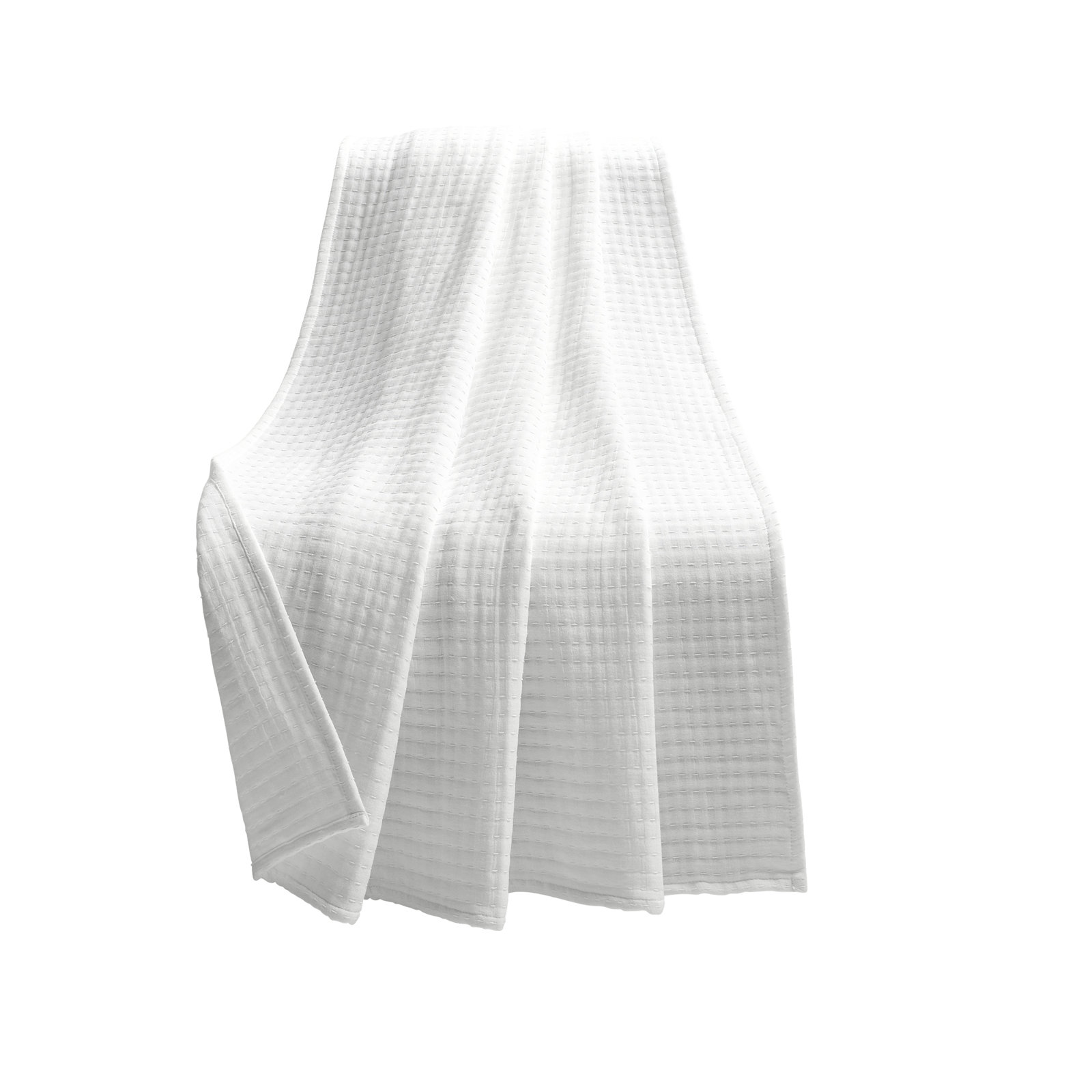 Windcrest Cotton Throw Blanket, White