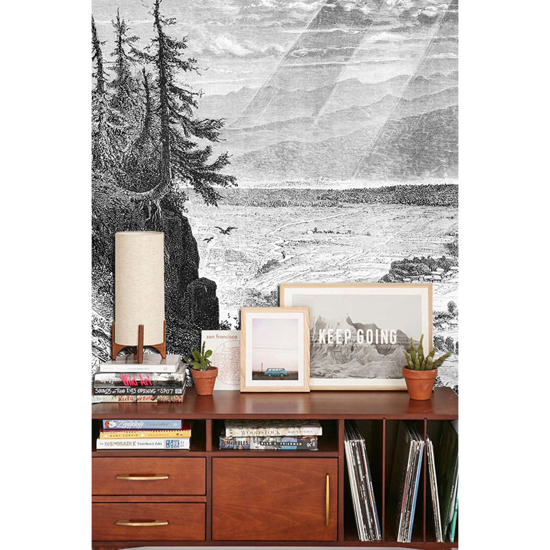 Briseis 2.5m x 2.5m Matte Peel & Stick Mural, 208 x 146cm