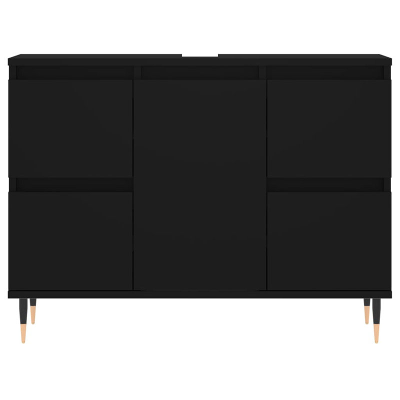 Markaila Floor Mounted Bathroom Cabinet, Black