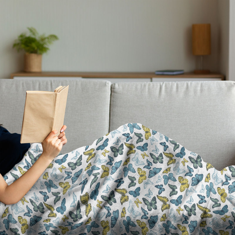 Hand Woven Throw Blanket, 50" x 70"
