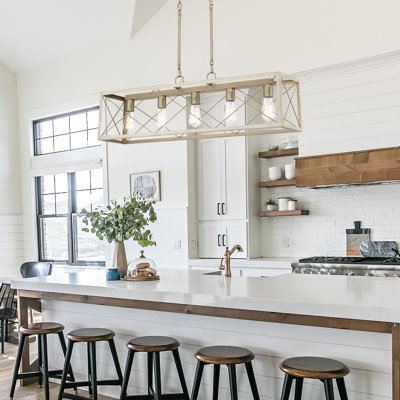 Evys Dimmable Kitchen Island Linear Chandelier