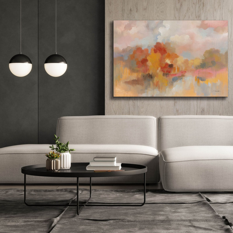 Epic Graffiti 'Fall Sunrise'  by Silvia Vassileva Canvas Wall Art, 60" x 40"