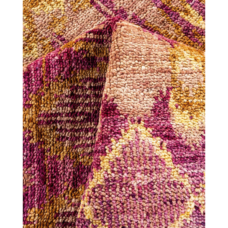 Contemporary One-of-a-Kind 5' x 11'10" Hand Knotted Area Rug