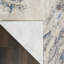 Tapis bleu / ivoire / gris à motif abstrait Sienna-875799011