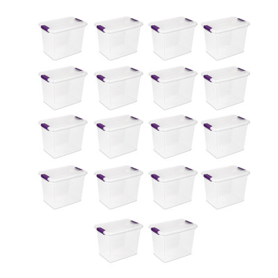 Contenant de rangement avec couvercle transparent Sterilite