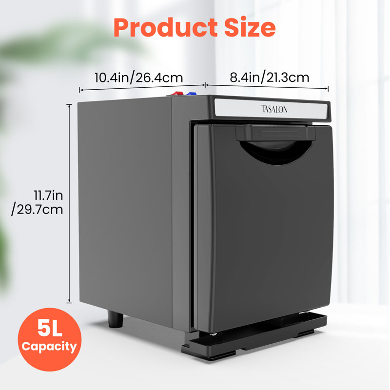 Armoire chauffante pour serviettes 5l, Noir