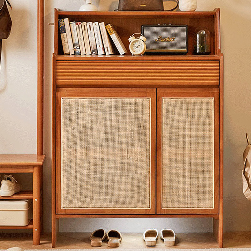Armoire à chaussures simple en rotin simple
