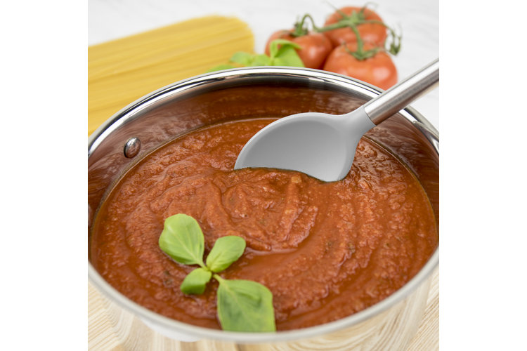 Tovolo Silicone Mixing Spoon With Stainless Steel Handle