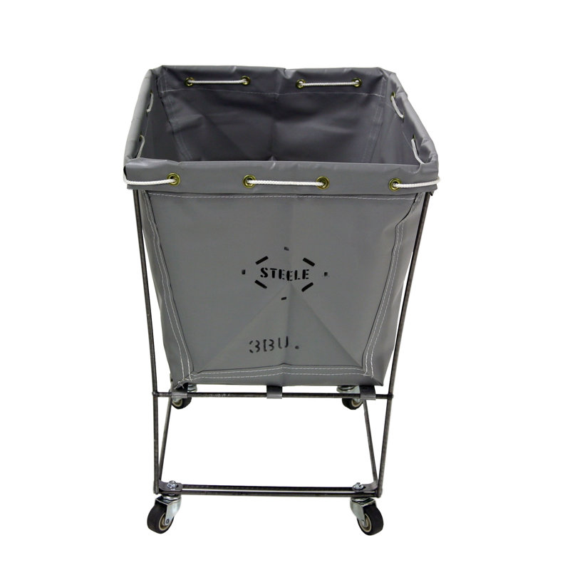 Canvas Rolling Laundry Basket, 2"