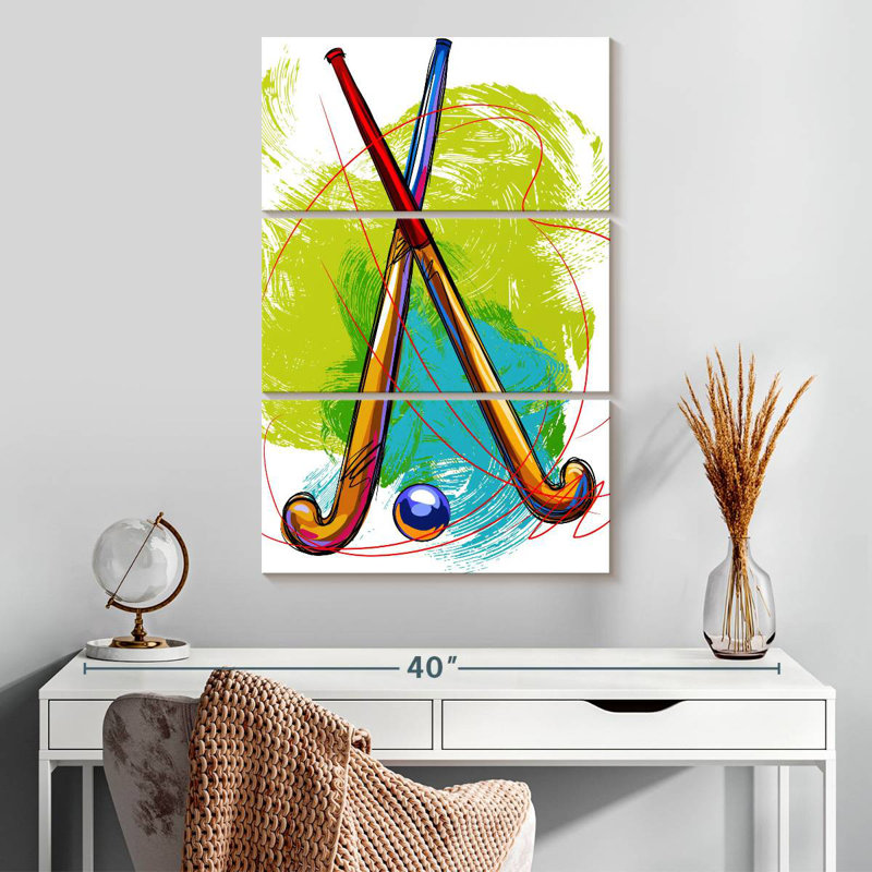 Scribble de hockey sur gazon Sireci, H 32 po x l 20 po