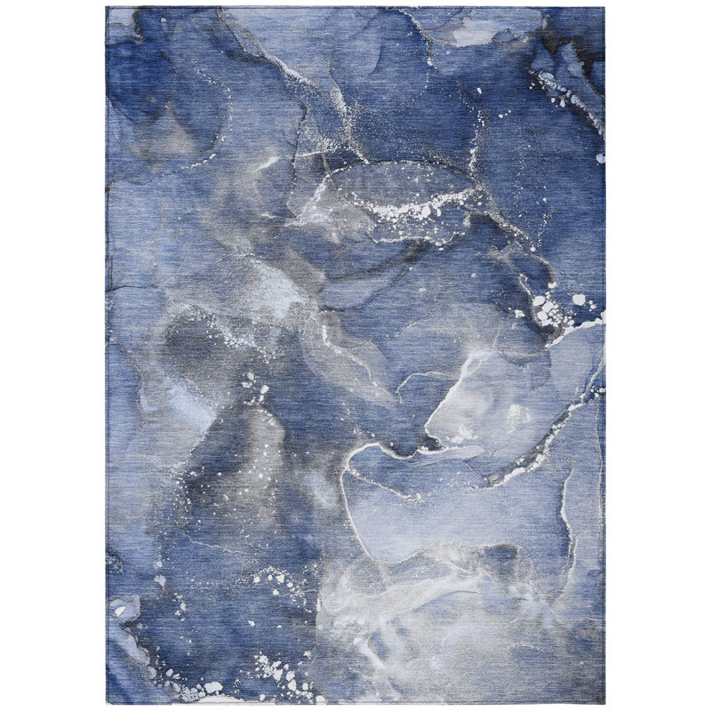 Abstract Indoor / Outdoor Rug, Rectangle 2'6" x 3'10"
