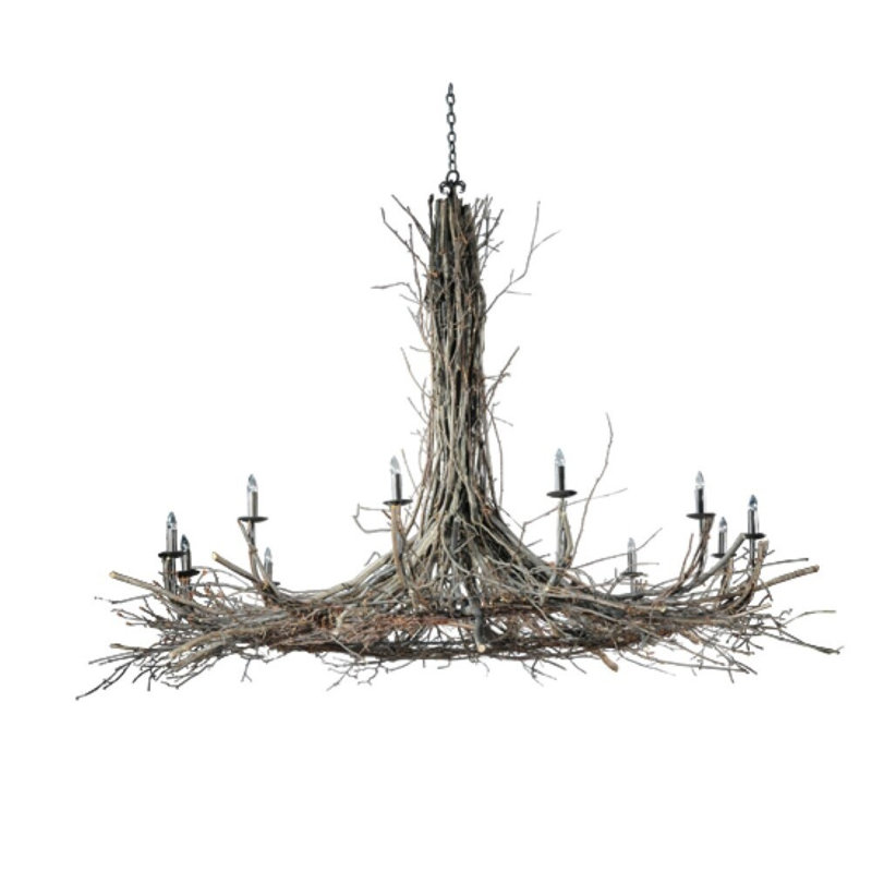 Twigs 12 - Light Chandelier