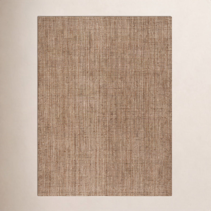 Alda Jute Natural / Gray Area Rug, Rectangle 11' x 15'