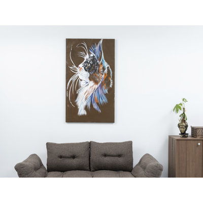 Dazzling 47''X27'' Canvas Wall Art - Brown, Hand-Painted For A Striking Appearance Decoration In Brown Hand-Painted, Enhances Room Style