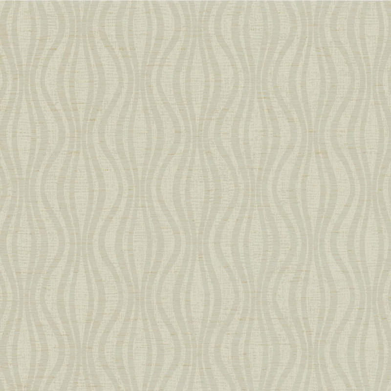 Kaceyon Geometric Wallpaper Roll, Silver, Cream, and Tan
