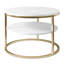 CIRI SLIM Round Coffee Table with Shelf-1395076447
