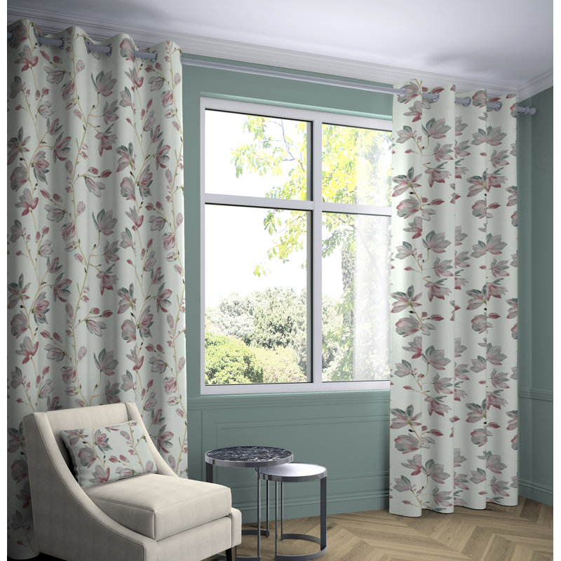 Pulaski Cotton Curtain Pair, Width 228 x Drop 137 cm, Blackout