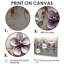 «Mauve fleuri», ensemble de reproductions d'art lilas-107189027-107189028
