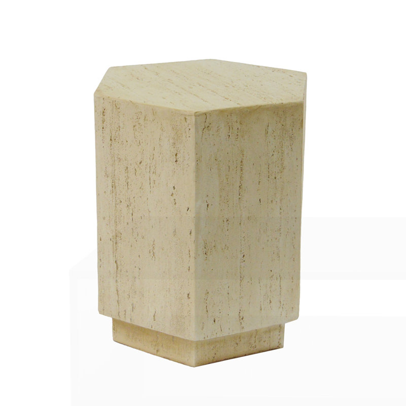 MGO Hexagonal Archaistic Side Table